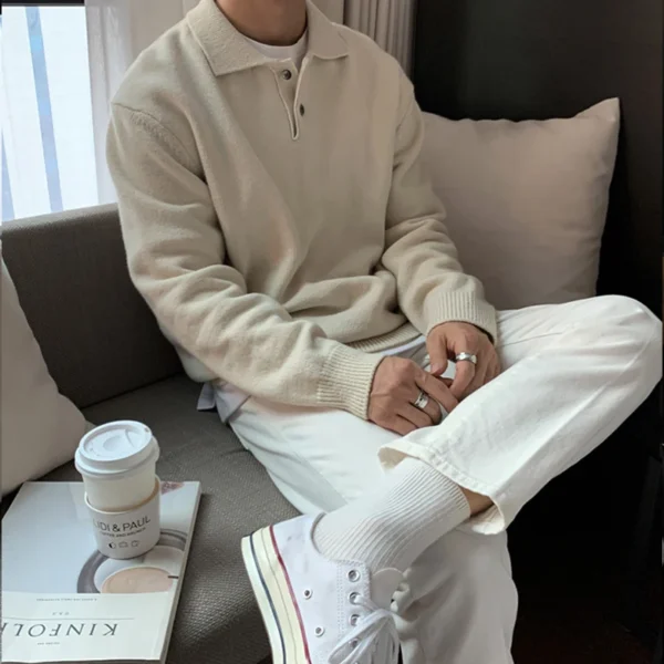 PUSAN Merino Polo Sweater - Image 4